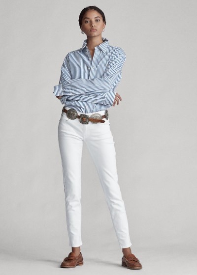 Calças De Ganga Polo Ralph Lauren Tompkins Skinny Mulher 48293-WNIG